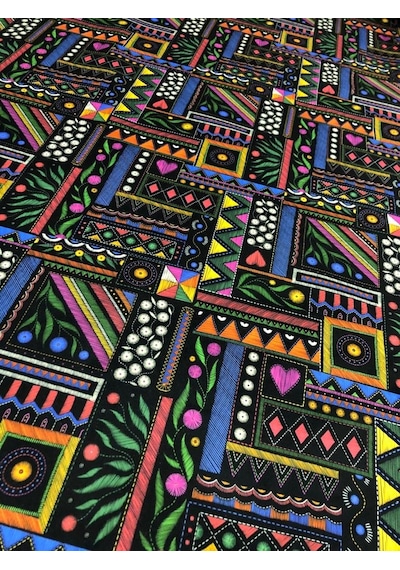 Enesar Home Markis Desen Dijital Baski Döşemelik Kumaş 100 x 140 cm