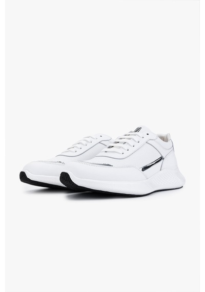 Valmenti Erkek Hakiki Deri Beyaz Sneakers & Spor Ayakkabı 157 2405 Erk Ayk Y26 Beyaz Beyaz