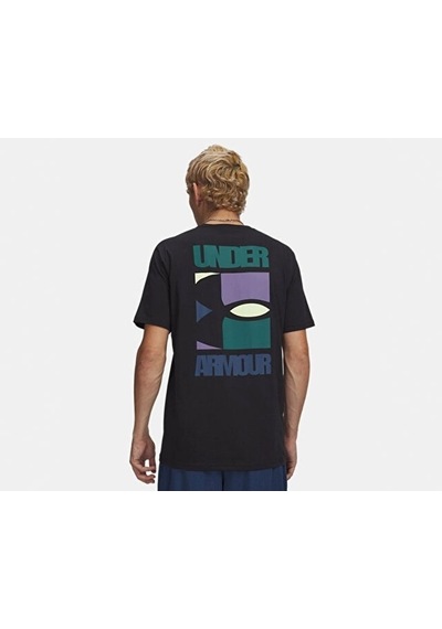 Under Armour Ua M Block Logo Ss Erkek Günlük Tişört 6009250-001 Siyah
