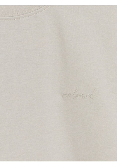 Lc Waikiki Lc Waıkıkı Gri Nakışlı Soft Touch Kadın Tişört