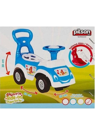 Pilsan Bultaklı İlk Arabam 07-826 Bebek Yürüme Yardımcısı Kırmızı