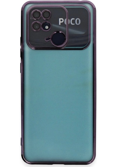 Xiaomi Redmi 10c Kılıf Razer Lensli Silikon - Mor