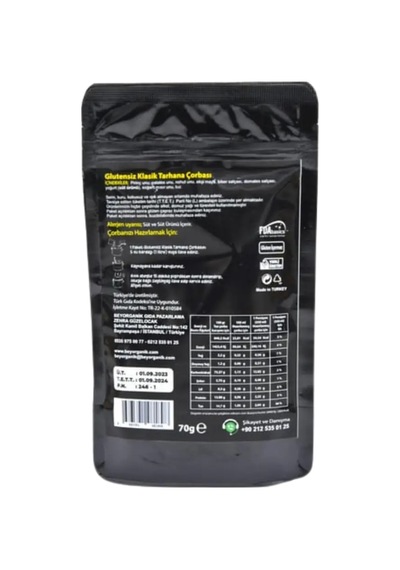 Bey Organik Glutensiz Klasik Tarhana Çorbası 70g