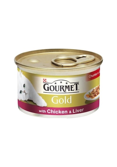 Gourmet Purina Gold Gourmet Kıyılmış Konserve Tavuklu Ve Ciğerli 85 Gr Cb5669