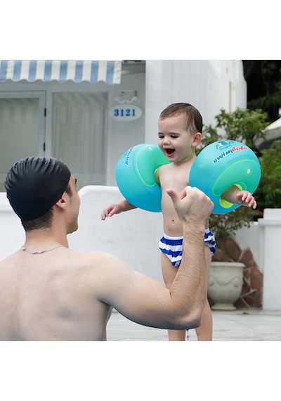 Swimbobo Yüzme Yardımcısı Kolluk Şişme Kolluk Deniz Kolluğu S Mavi Çok Renkli
