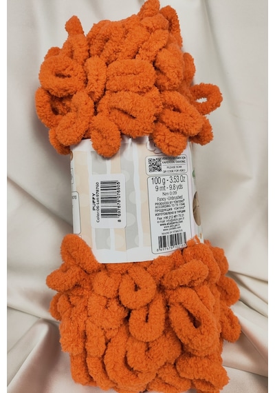 Puffy Portakal El Örgü İpi 100gr. 9mt. 5'li Paket - Renk: 6