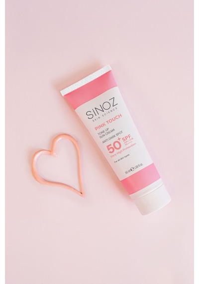 Sinoz Pink Touch Aydınlatıcı ve Ton Eşitleyici Pembe Yüz Güneş Kremi SPF50 50 ML