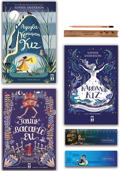 Genç Timaş Tavuk Bacaklı Ev - Ayıyla Konuşan Kız - Kardan Kız Set 3 Kitap