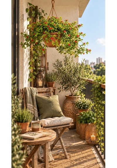 Makrome Buz Çiçeği Aptenia - Askılı Balkon-teras Çiçeği