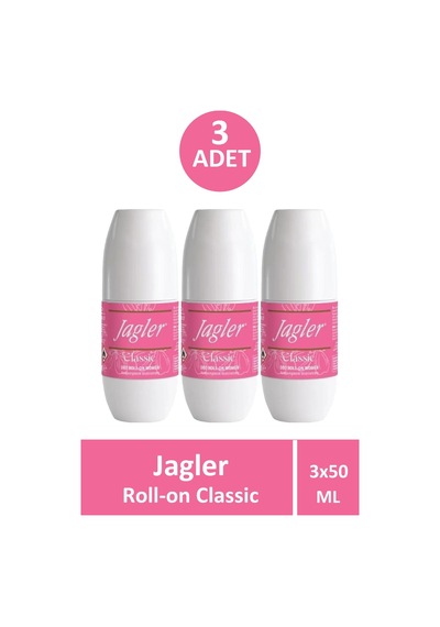 Jagler Classic Bayan Koltuk Altı Rollon 50 Ml 3 Adet