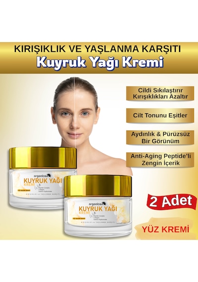 Organicsun Kuyruk Yağı Kremi 2'li Set