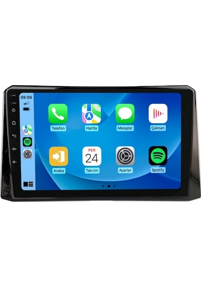 Toyota Corolla 2019-2024 6gb Ram 128gb Hafıza 8 Çekirdek Carplay Kamera Android Multimedya 9"