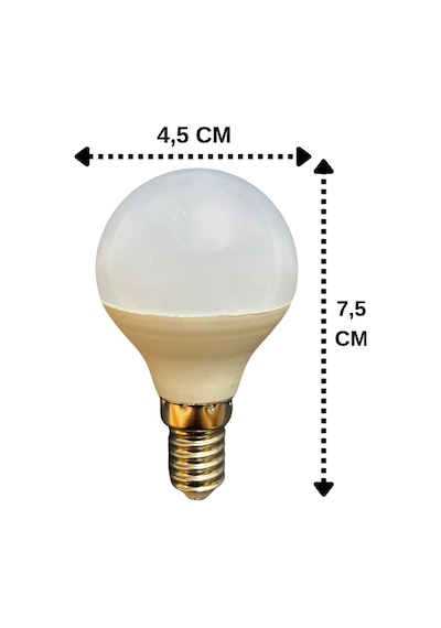 6 Adet Osaka 7w 50w Sarı Işık E14 Duylu İnce Duy Led Mini Ampul