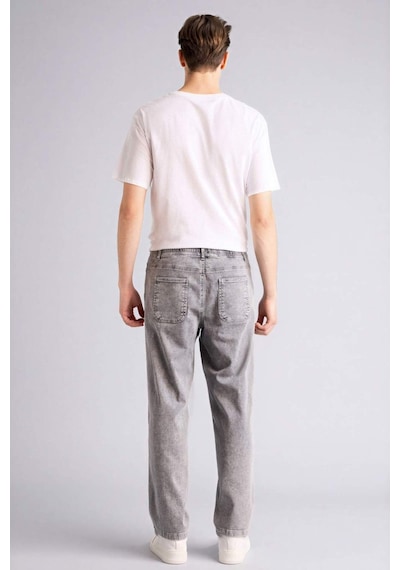 Defacto Yumuşak Dokulu Wide Leg Jean Pantolon G9239ax26spnm18 Gri-nm18