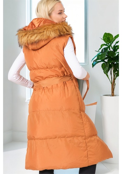 Z6744 Dewberry Bayan Yelek-açık Taba Açık Taba