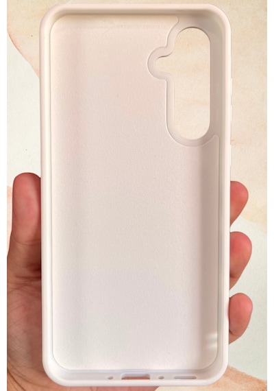 Samsung Galaxy A35 Yıldız Tozu Premium Beyaz Silikon Kılıf