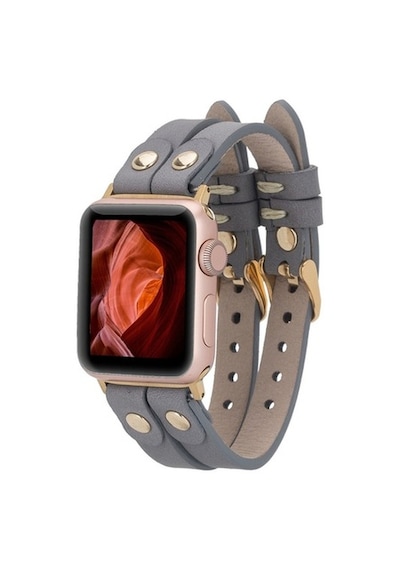 Bouletta Apple Watch Uyumlu Deri Kordon Ely Double Tour Gold Trk (545375011)