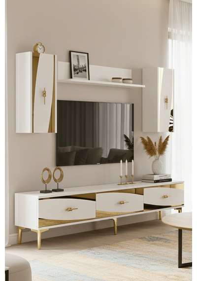 Tvr1813bg - Elips Tvr180 Ünitesi Takım Beyaz - Sılver 180cm Beyaz - Gold