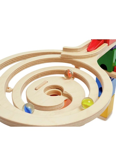 Marble Dolambaçlı Yol Quadrilla Ahşap Tasarım Oyunu