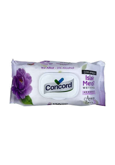 Concord Islak Mendil Alkol İçermez - Ph Dengeli - Ege Esintisi 2'li Set 240 Adet