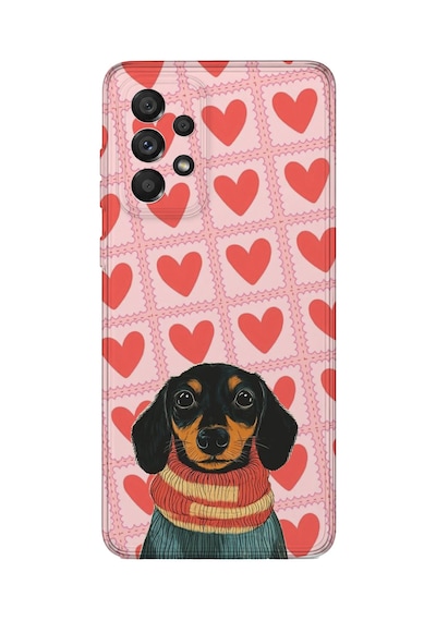 Samsung Galaxy M52 Uyumlu Baskılı Şeffaf Telefon Kılıfı Koleksiyon: Dog Lover 2