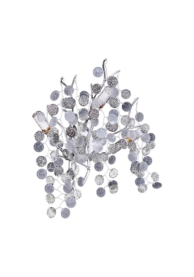 Masal Krom Kristal Taşlı Modern, Oturma Odası,duvar Lambası Salon Aplik Gümüş