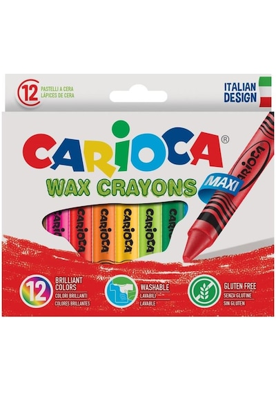 Carioca Jumbo Üçgen Elleri Kirletmeyen Yıkanabilir Pastel Boya Ka N11.3445