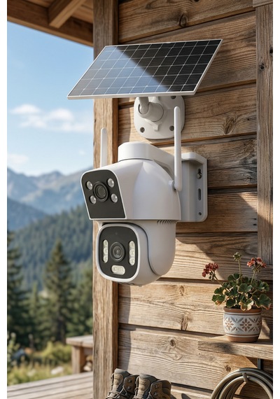 Inox-x15 Çift Lensli 4g Aov Kesintisiz Kayıt Yapan Ptz Güvenlik Kamerası - Dış Mekan Akıllı Kamera