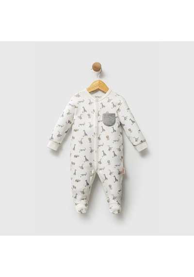 Tiffany Baby & Kids Tiffany Baby Fermuarlı Bebek Tulum 32040 Ekru