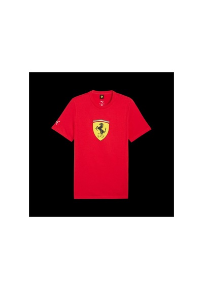 Puma Ferrari Colored Shield Tee Rosso Corsa Red