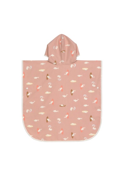 Lassig Dolphin Uv Korumalı Plaj Çocuk Panço Peach Diğer