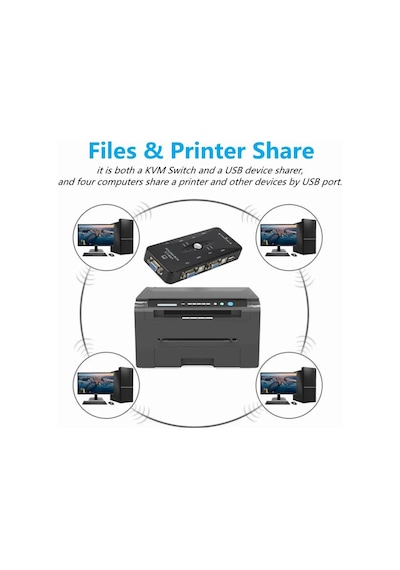 Primex Px-2840 Usb Kvm Switch 4 Port Manuel