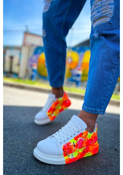 Ch254 Cbt Pittura Erkek Ayakkabı 535 Neon Turuncu / Sıyah Yağmur Turuncu