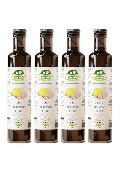 Limon Sarımsak Kürü 4 Adet 4x500 Ml