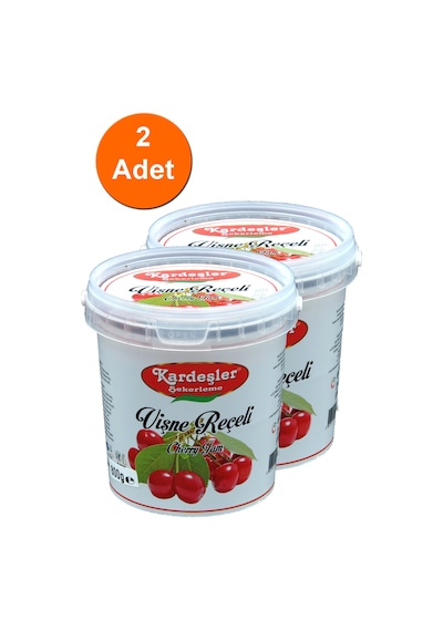 Kardeşler Şekerleme Vişne Reçeli Kova 2 x 800 G