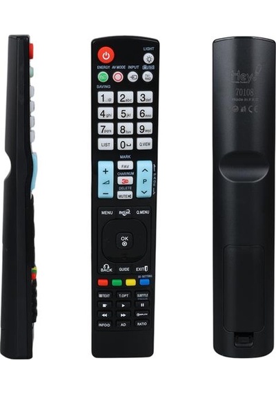 Hey Rm-l999 Küçük Kalıp Lg Netcast Tuşlu Yazısız Lcd Led Tv Kumanda Rc0999