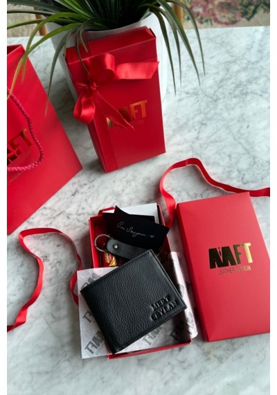 Mft Leather Hakiki Deri Erkek Bozuk Paralı Cüzdan Marks 6704 Napa Siyah