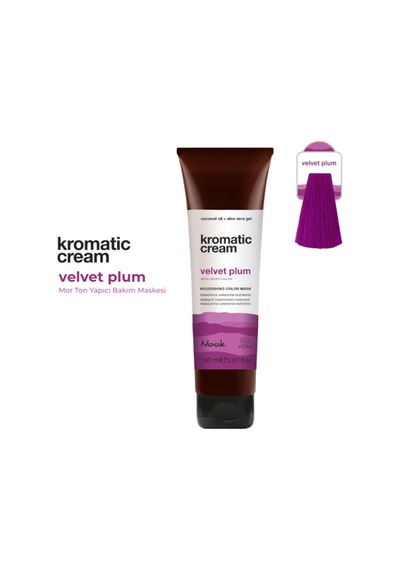 Nook Kromatic Cream Velvet Plum Mor Ton Yapıcı Işıltı Veren Saç Maskesi 150ml-mürdüm Mor Saç Cilası