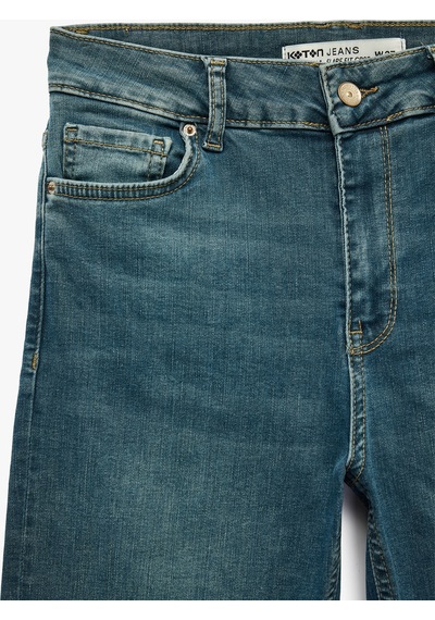 Koton Pamuklu Dar Kalıp Normal Bel İspanyol Paça Denim Pantolon - Flare Jeans Green Cast 7wal40074md Yeşil Koton Pamuklu Dar Kalıp Normal Bel İspanyol Paça Denim Pantolon - Flare Jeans Green Cast 7wal40074md Yeşil