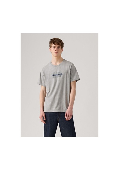 Levi's Relaxed Fıt Serıf Logo Tshırt Gri