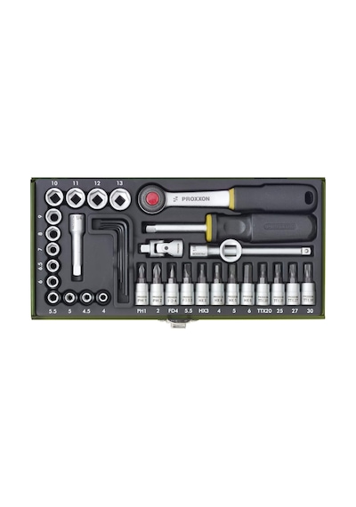 Proxxon Bits Ve Lokma Takımı 36 Parça 1/4'' 23080