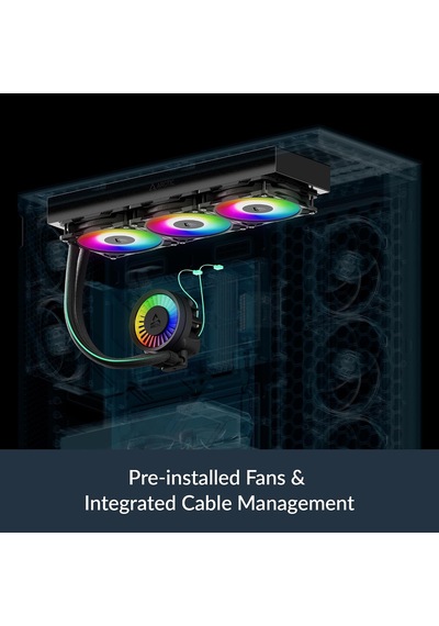 Tr Liquid Freezer Iıı Pro 360 A-rgb - Aıo Cpu Soğutucu, 3 X 120 Mm Su Soğutma, 38 Mm Radyatör, Pwm Pompa, Vrm Fan, Am