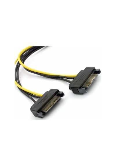 2x Sata To 8 Pin 6+2 Pci-e Express Güç Molex Power Kablosu Çevirici Dönüştürücü 4327