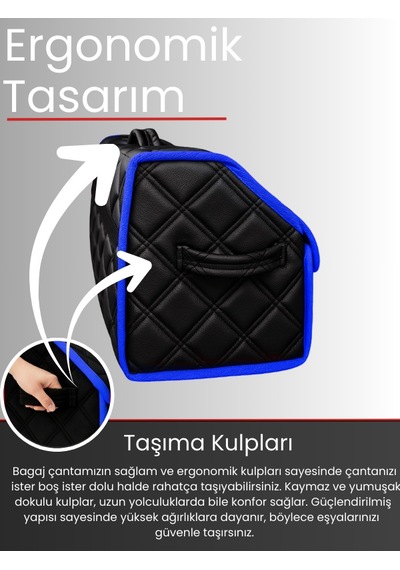 Araç Bagaj Düzenleyici Organizer Deri Kaymaz Cırt Bantlı Geniş Hacimli Çanta,su Geçirmez A5