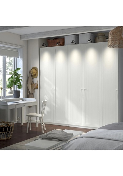 Ikea Beyaz Modern Kapaklı Gardırop