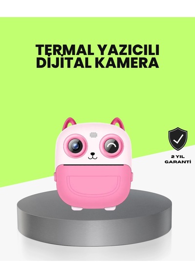 Mey İthalat Termal Baskı Özellikli Çocuk Kamerası 1080p Video Destekli