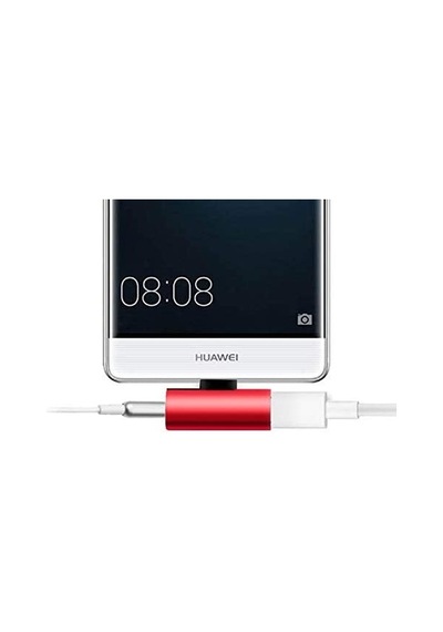 Type-c To Aux Ve Şarj Çevirici Adaptör Qtop 4485 Rosegold