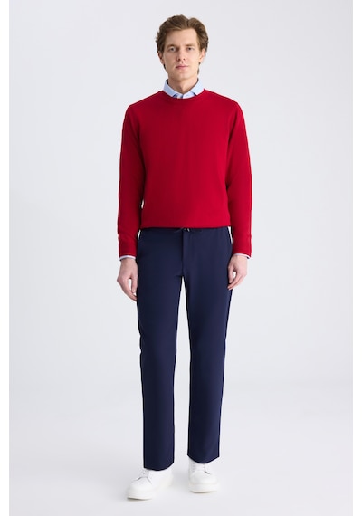 D's Damat Ds Damat Relaxed Fit Lacivert Armürlü Kumaş Pantolon 3hf03byprsnlm 101