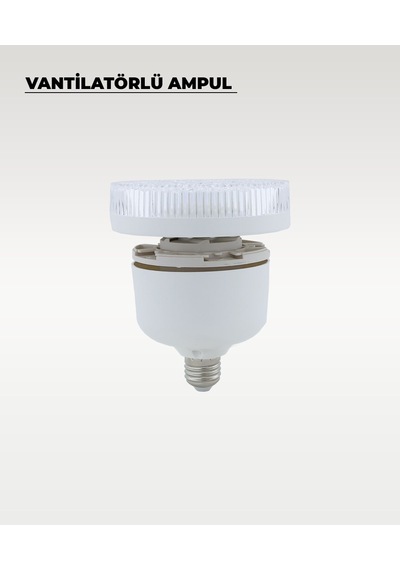 5 Kanatlı Vantilatör Led Ampul 3 Renk - Kumandalı 1 Adet