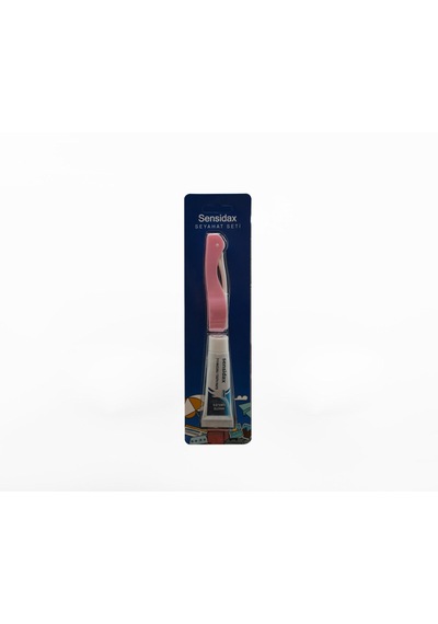 Sensidax Seyahat Seti-diş Fırçası Pembe- Hassas Dişler İçin +10 Ml Diş Macunu